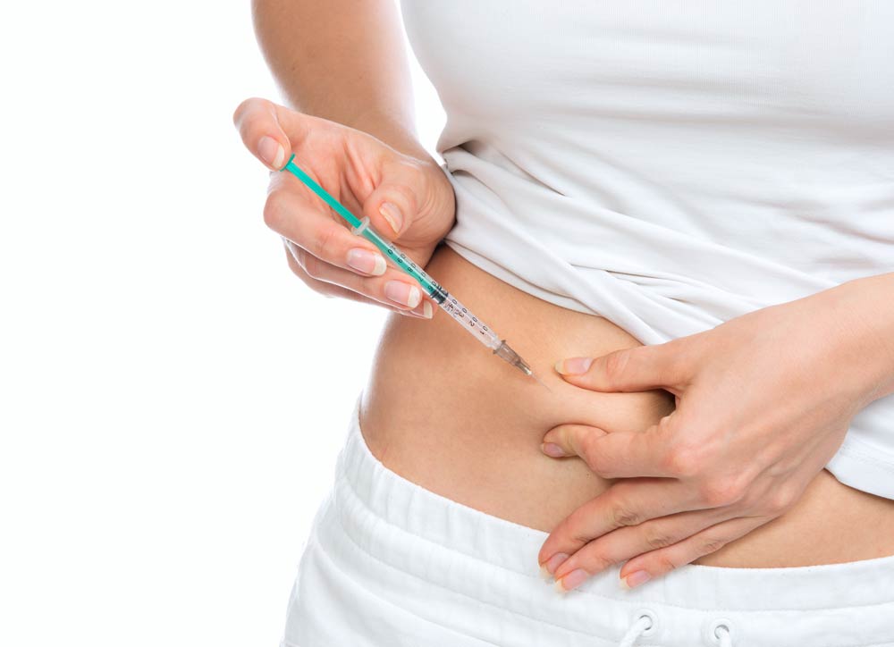 Insulin vermindert die Symptome von Diabetes mellitus